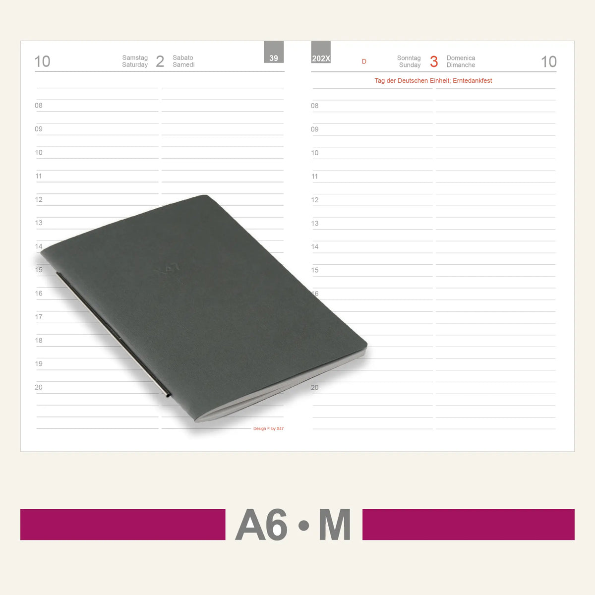 A6 Einlagen - Kalender