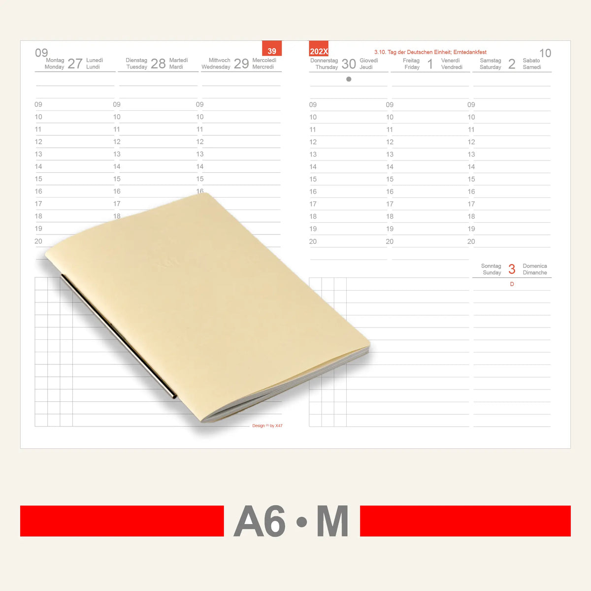 A6 Einlagen - Kalender