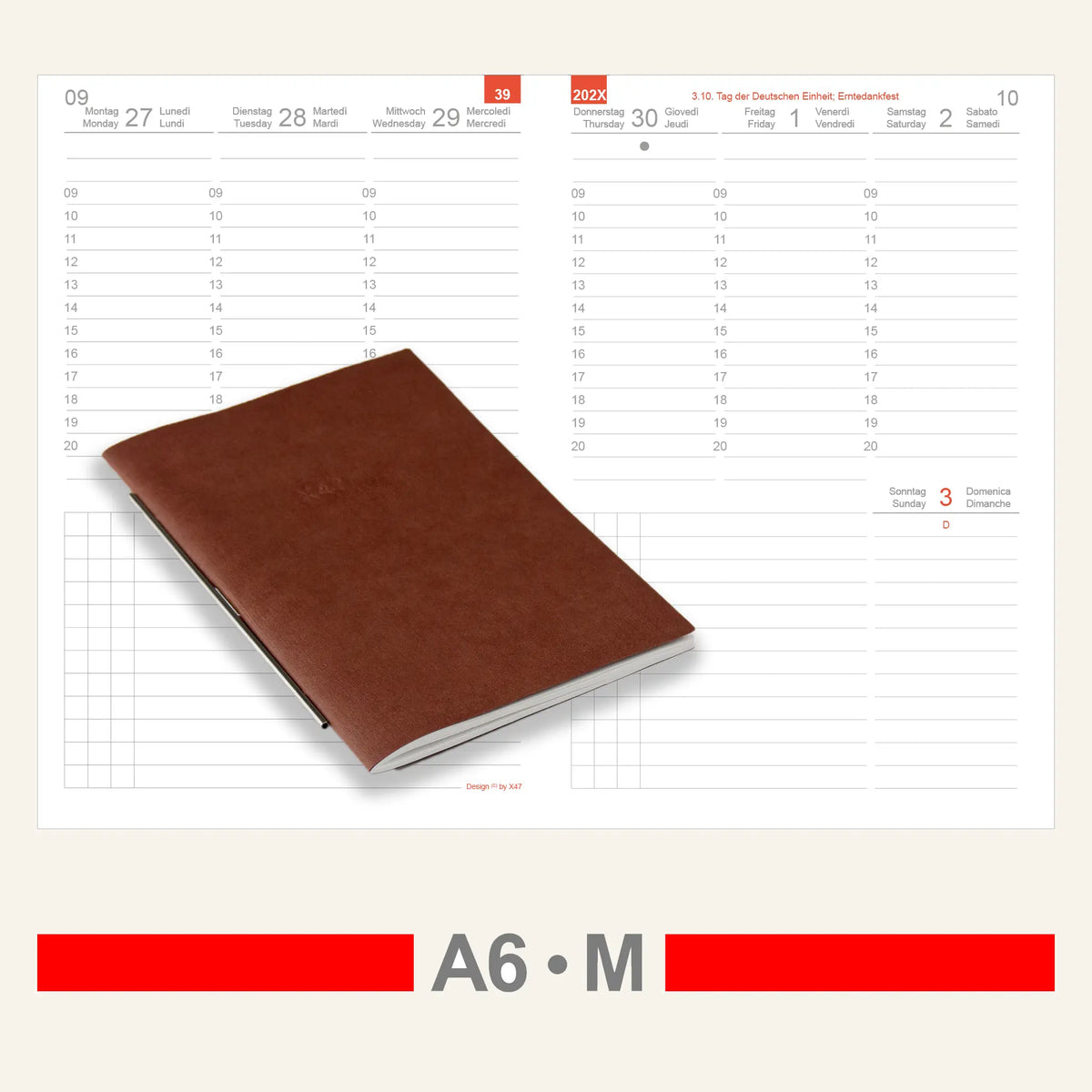 A6 Einlagen - Kalender