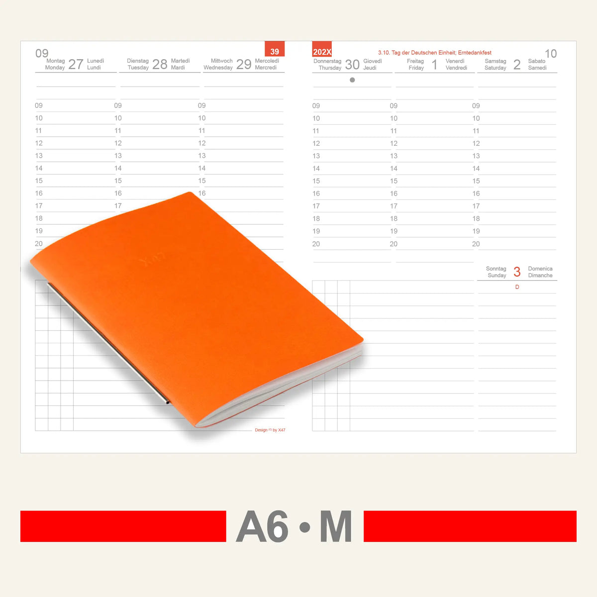 A6 Einlagen - Kalender