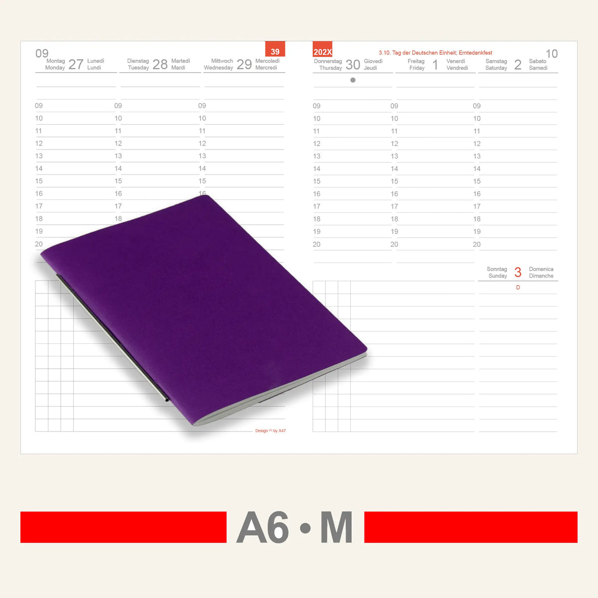 A6 Einlagen - Kalender