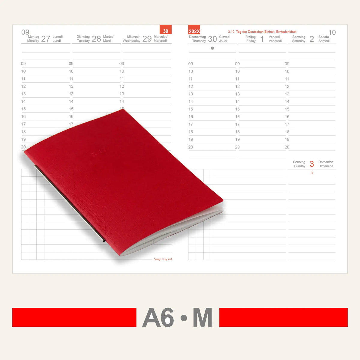 A6 Einlagen - Kalender