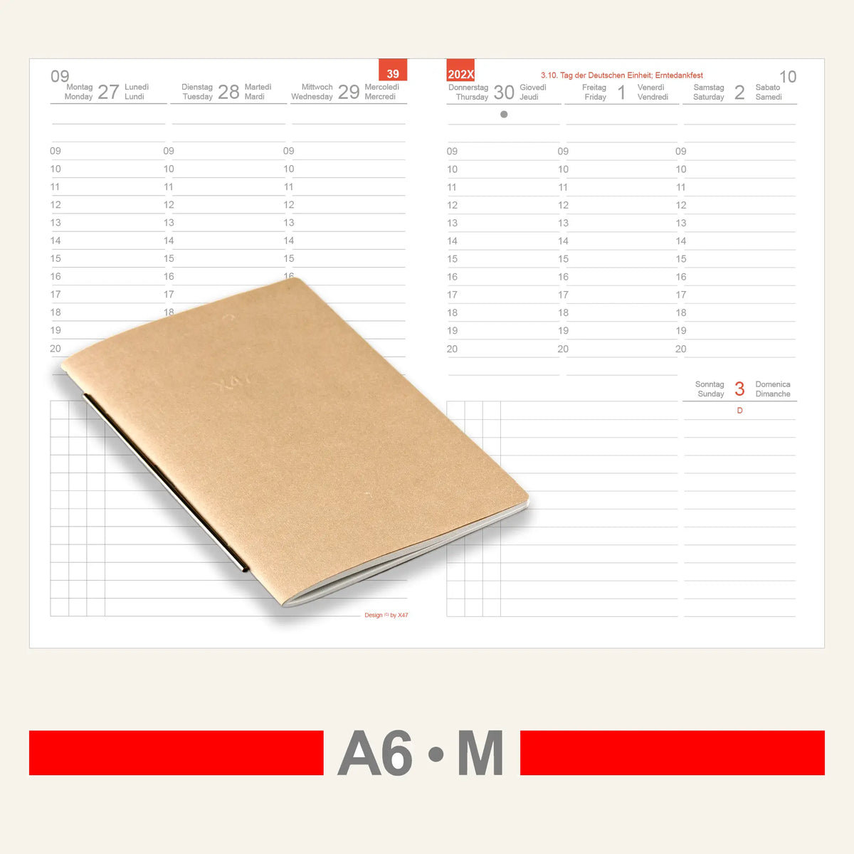 A6 Einlagen - Kalender