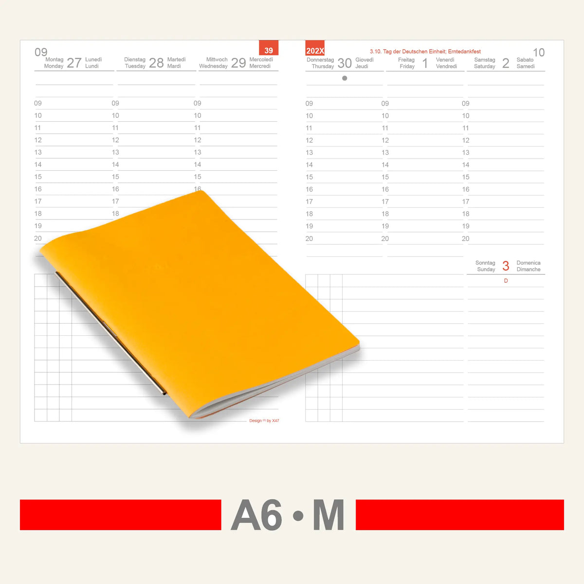 A6 Einlagen - Kalender