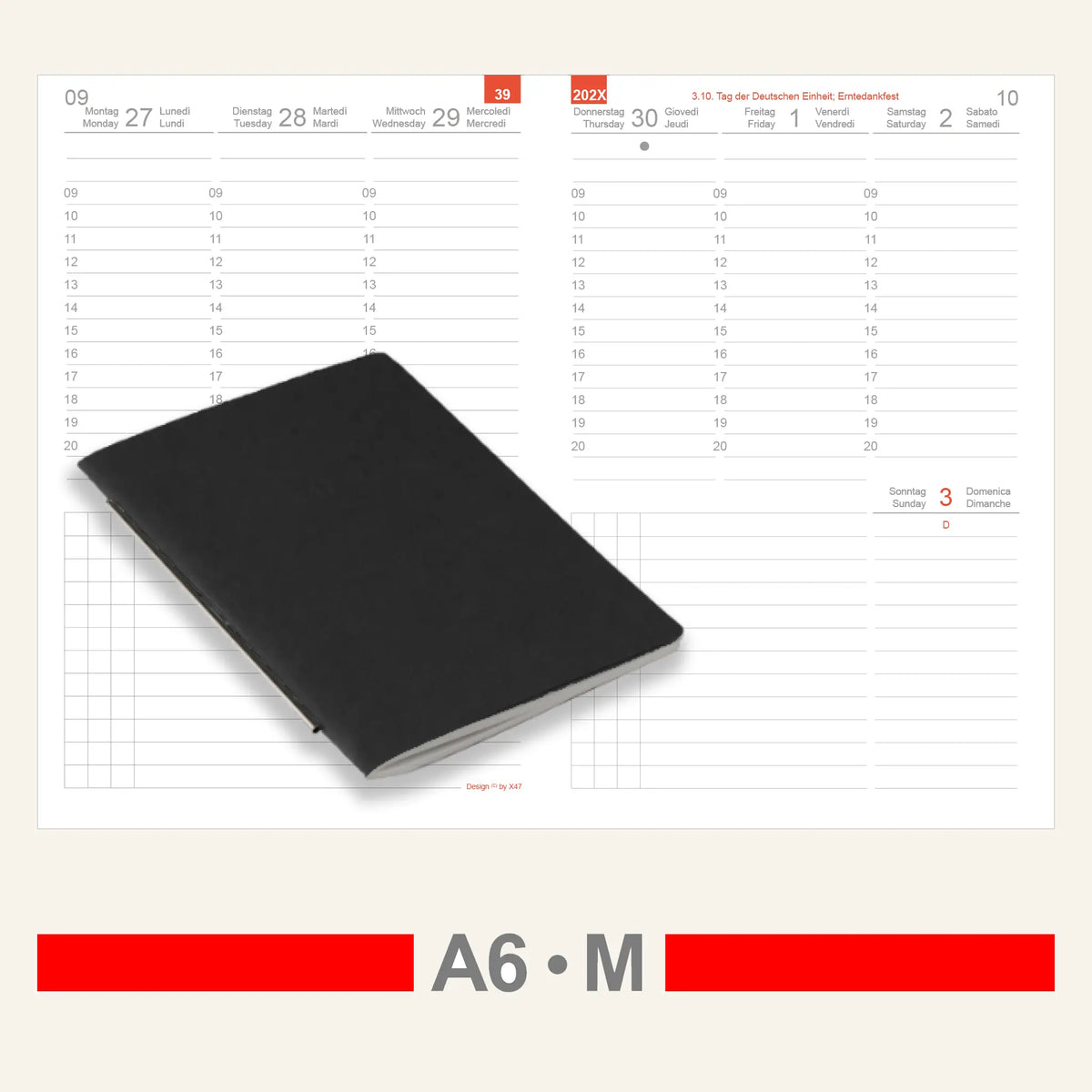 A6 Einlagen - Kalender