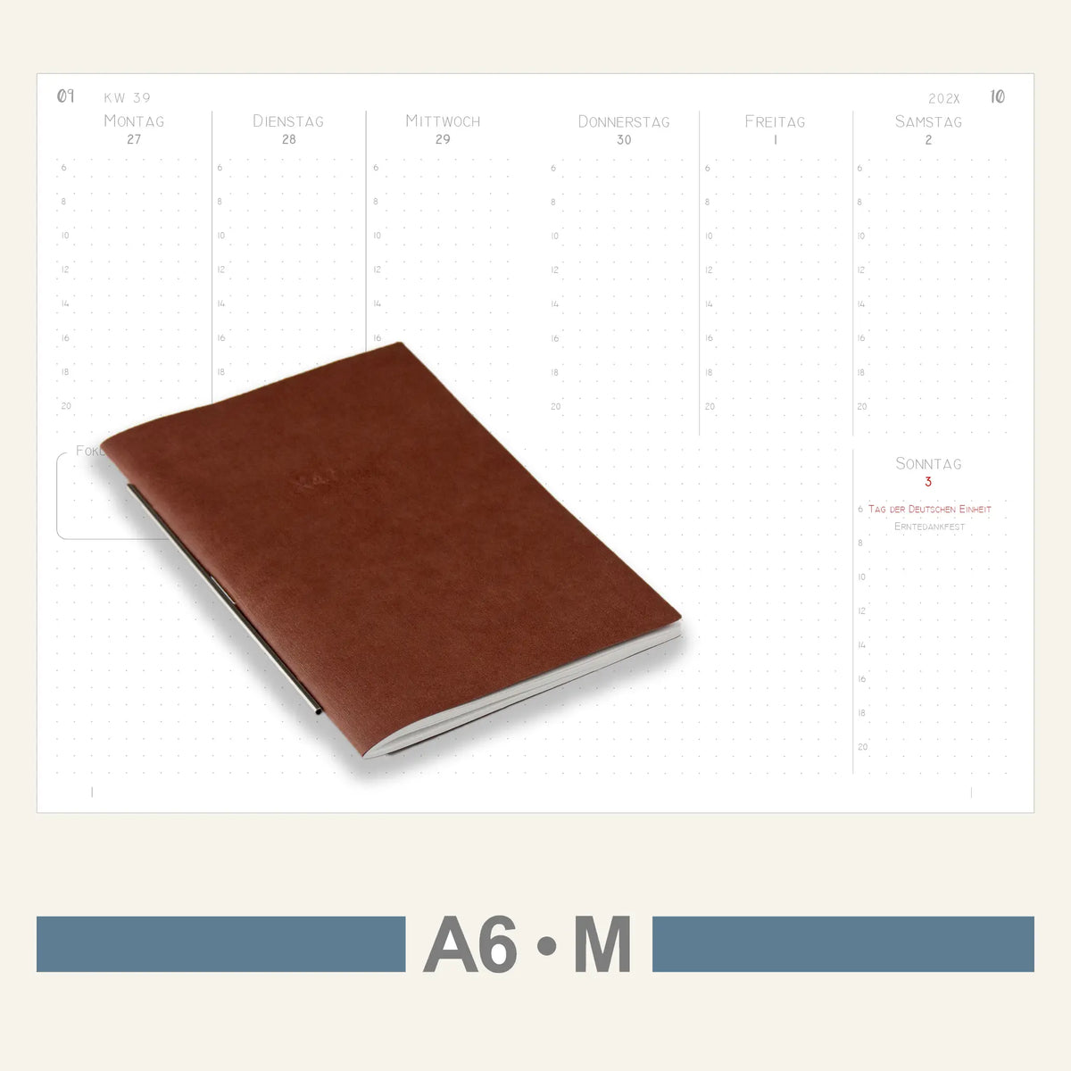 A6 Einlagen - Kalender