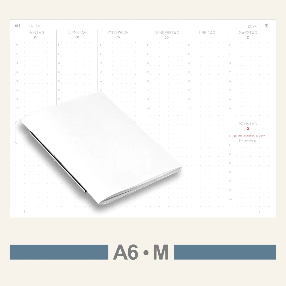 A6 Einlagen - Kalender