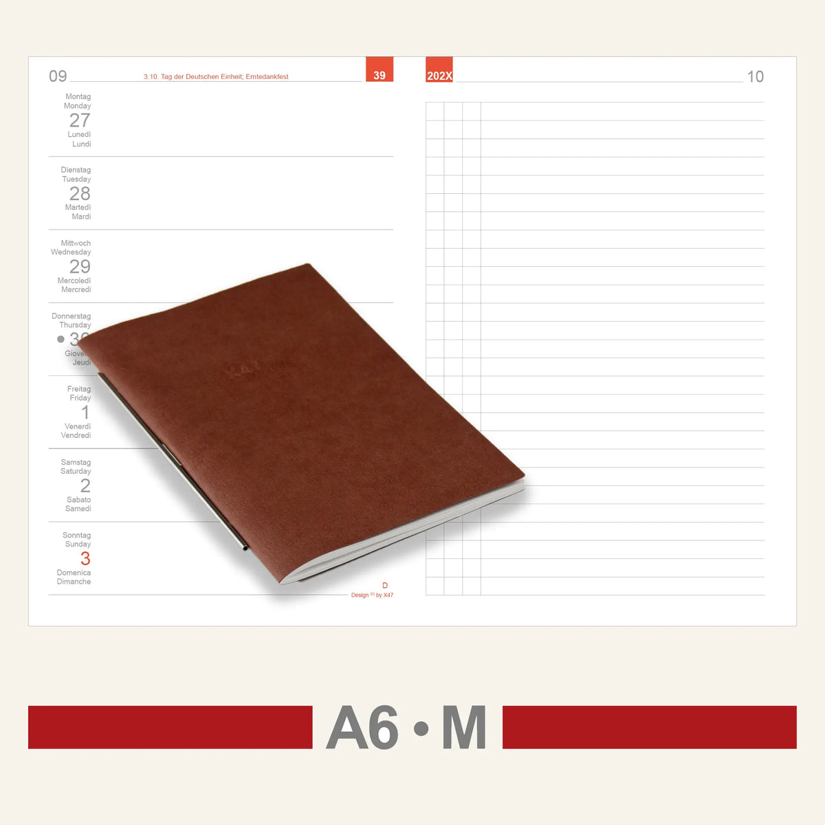 A6 Einlagen - Kalender