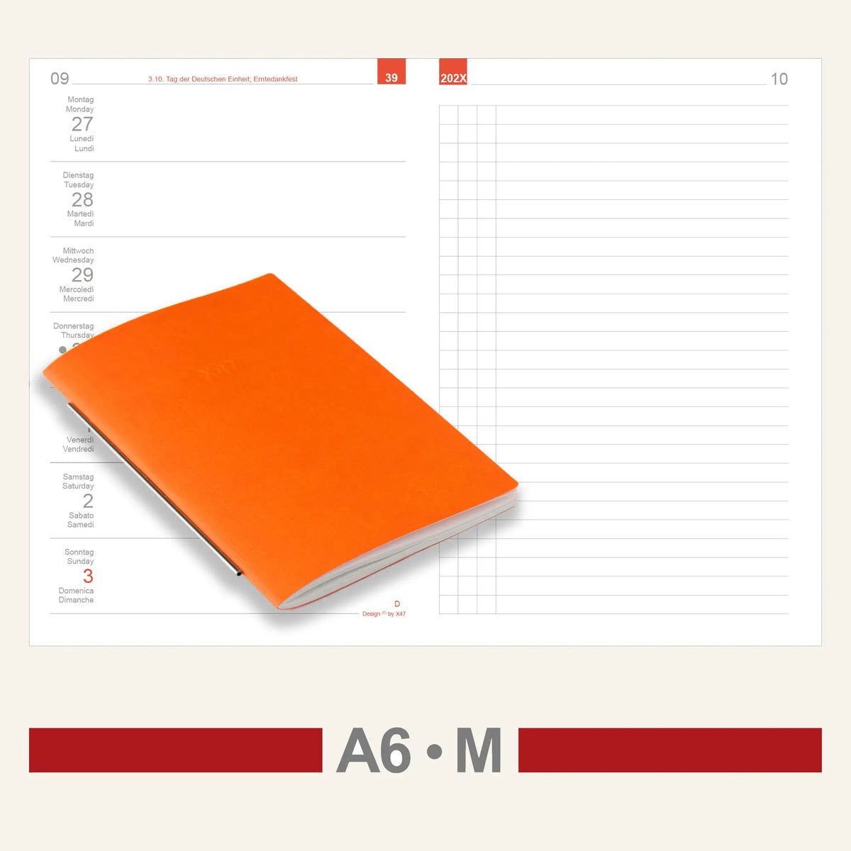 A6 Einlagen - Kalender