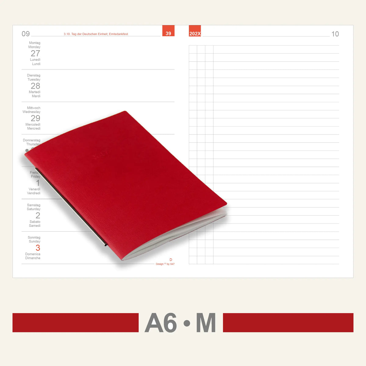 A6 Einlagen - Kalender