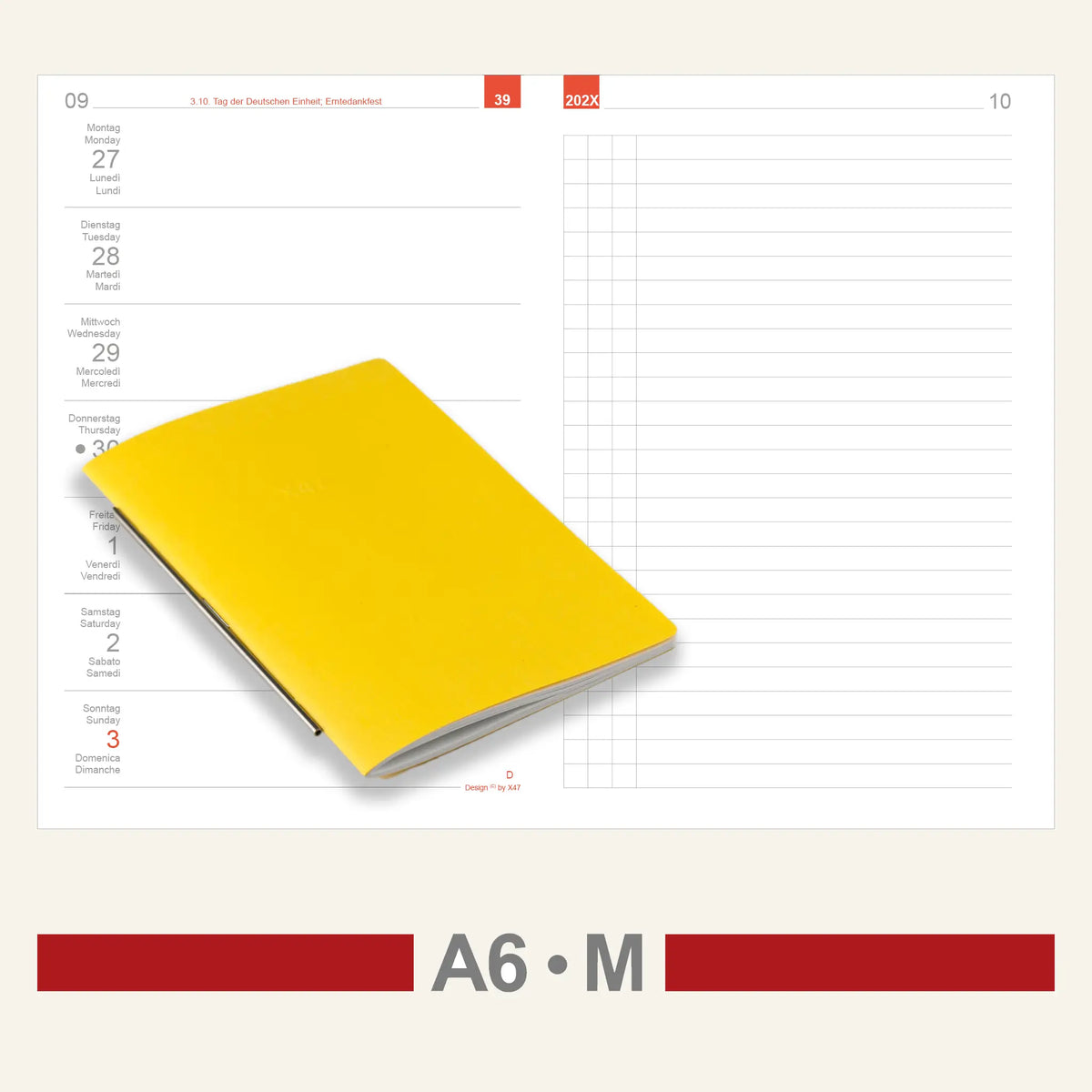 A6 Einlagen - Kalender