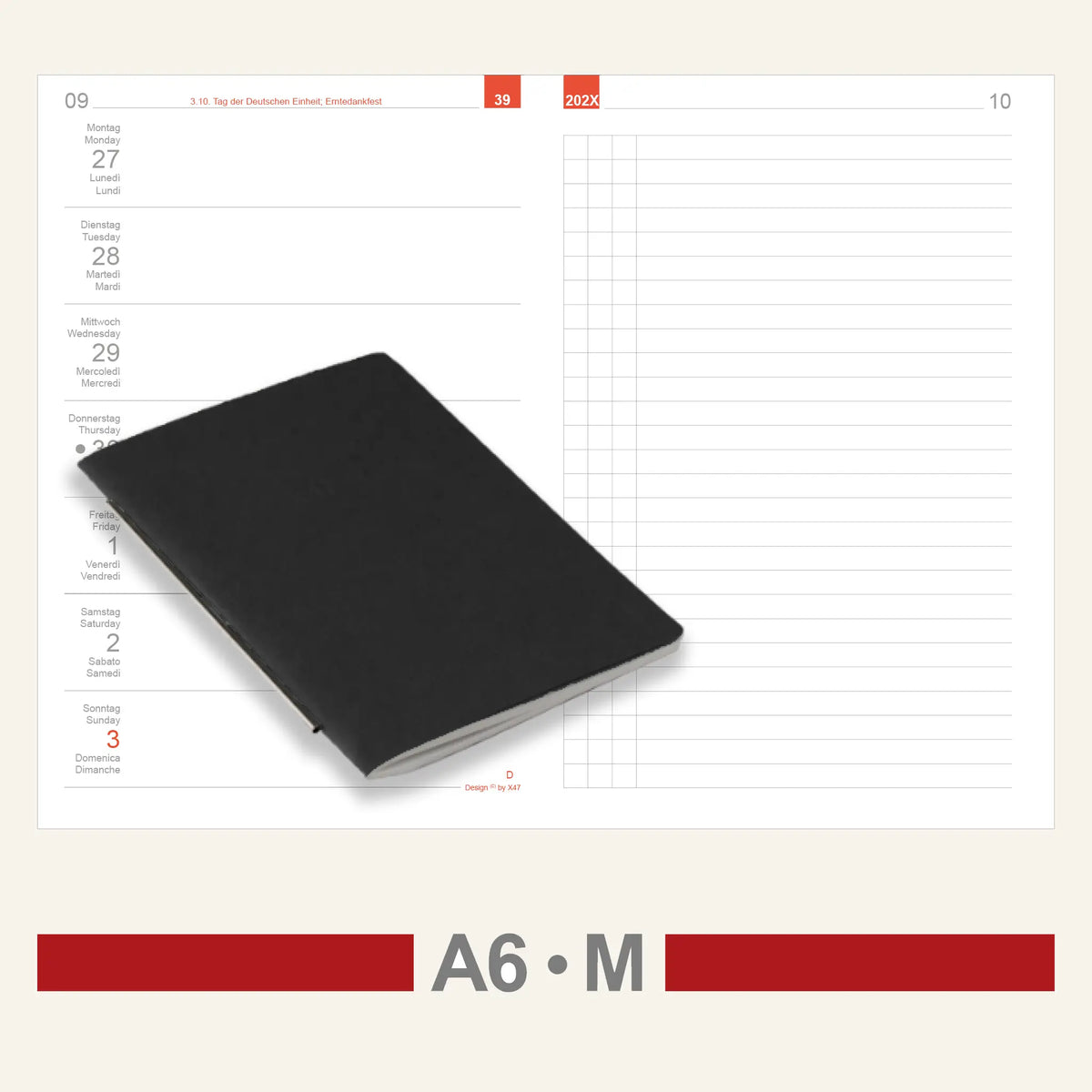 A6 Einlagen - Kalender
