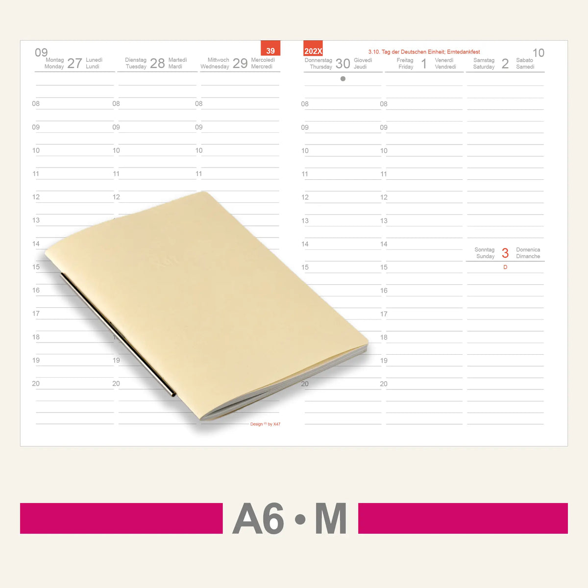 A6 Einlagen - Kalender