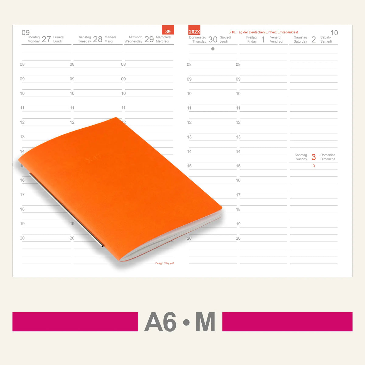 A6 Einlagen - Kalender