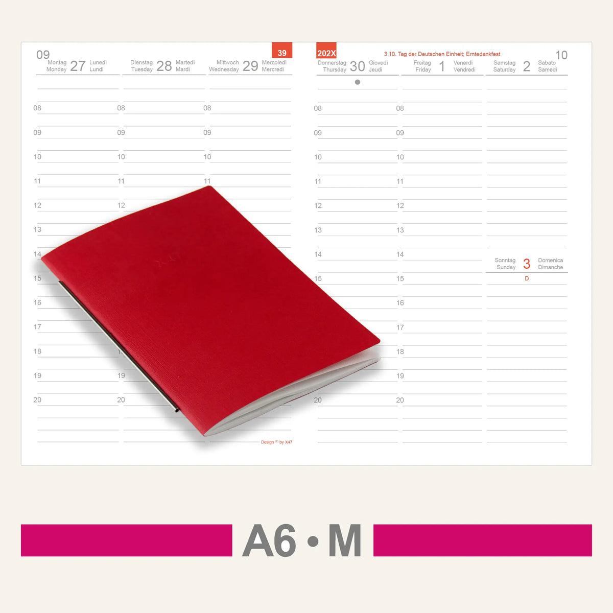 A6 Einlagen - Kalender