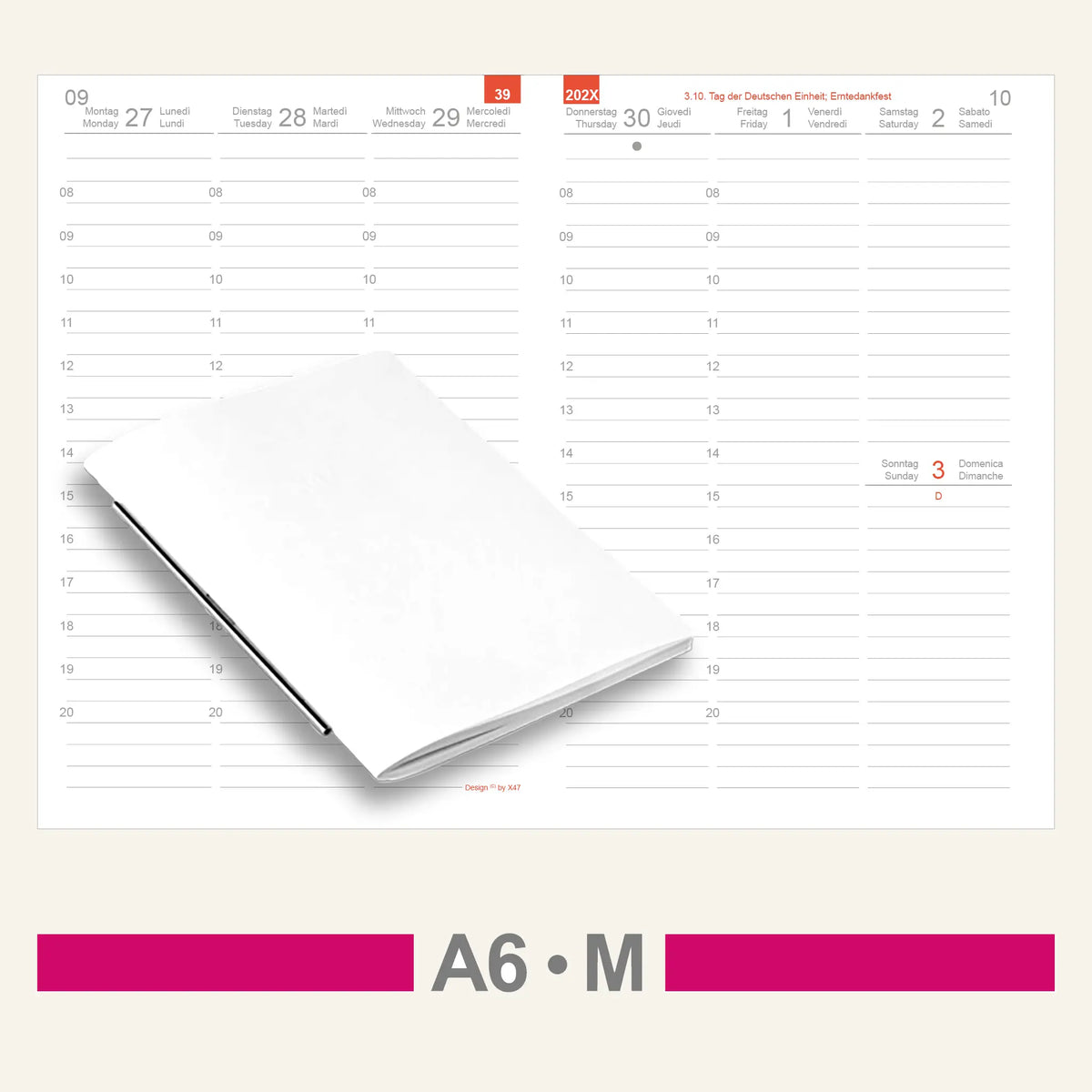 A6 Einlagen - Kalender