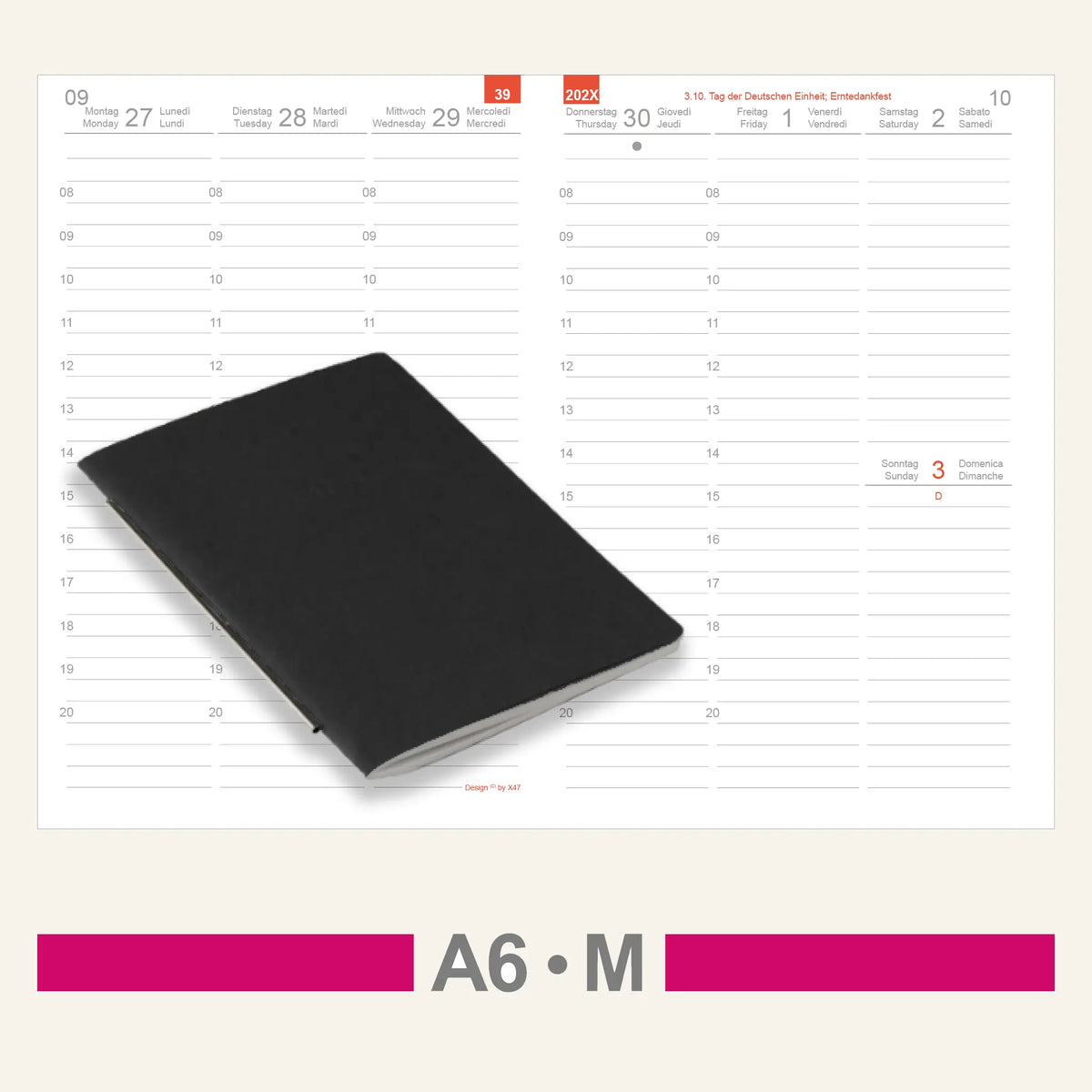 A6 Einlagen - Kalender