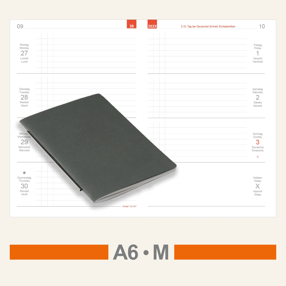 A6 Einlagen - Kalender