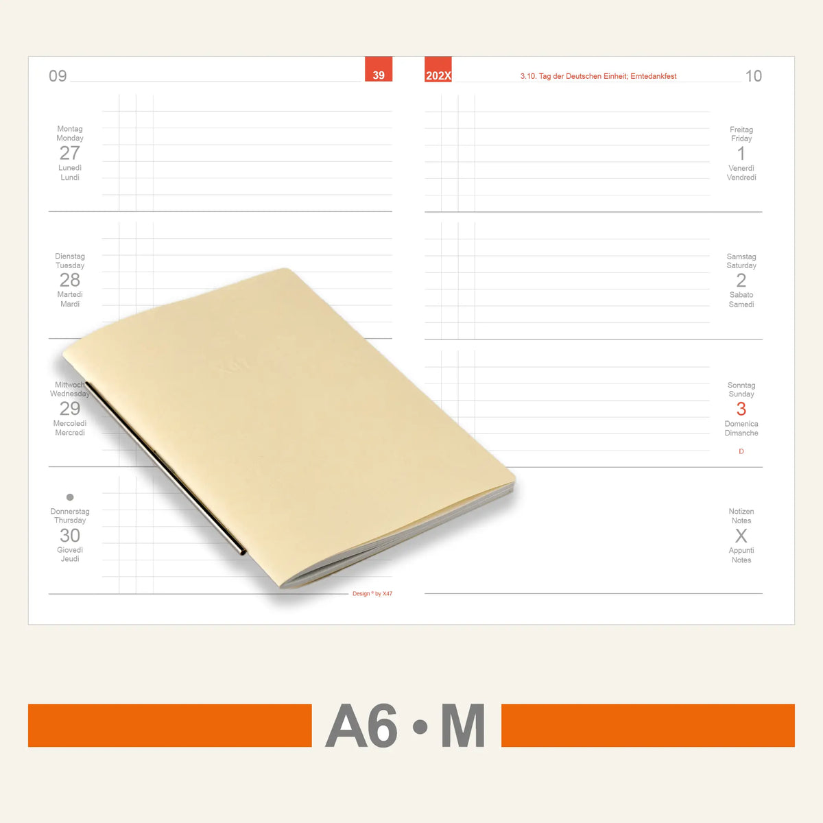 A6 Einlagen - Kalender