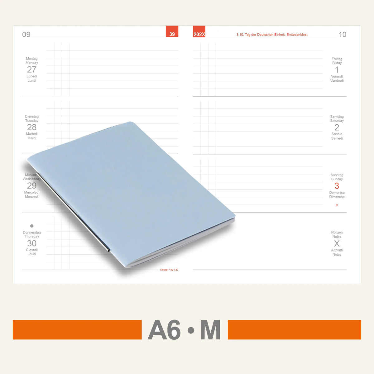 A6 Einlagen - Kalender