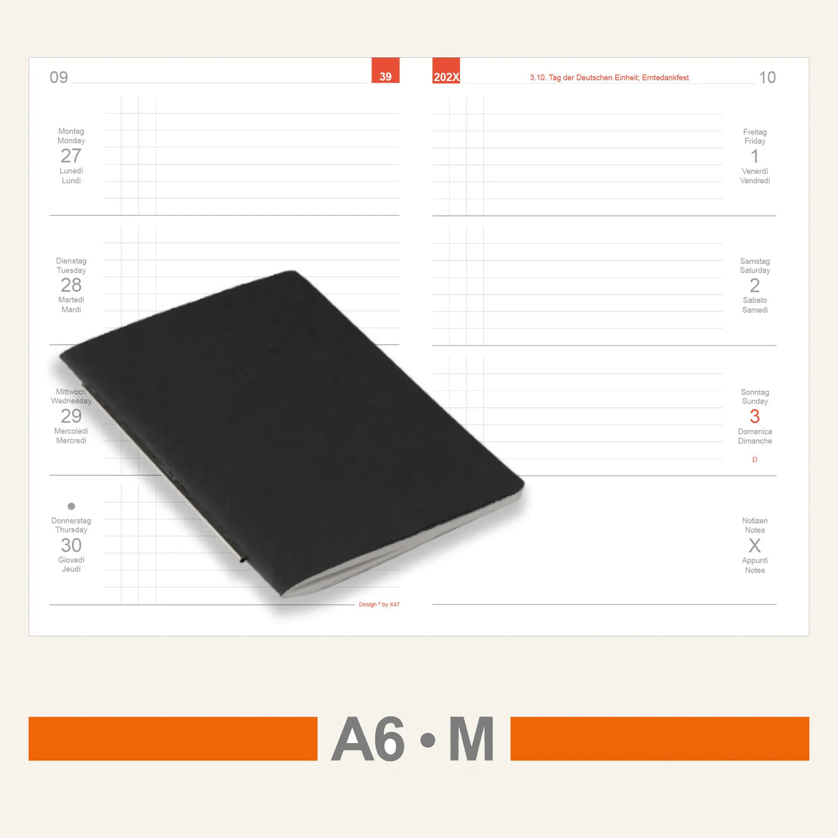 A6 Einlagen - Kalender