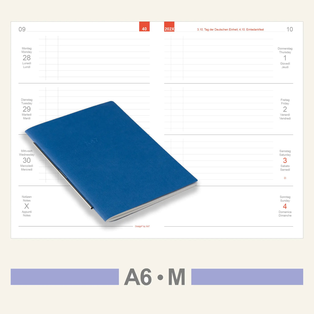 A6 Einlagen - Kalender