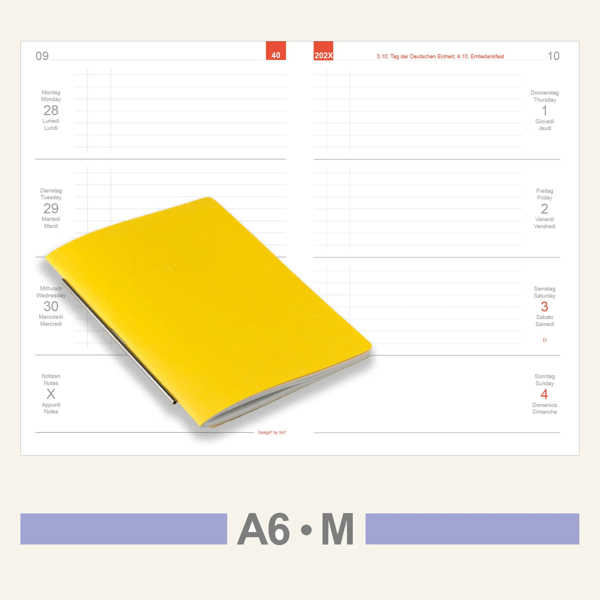 A6 Einlagen - Kalender