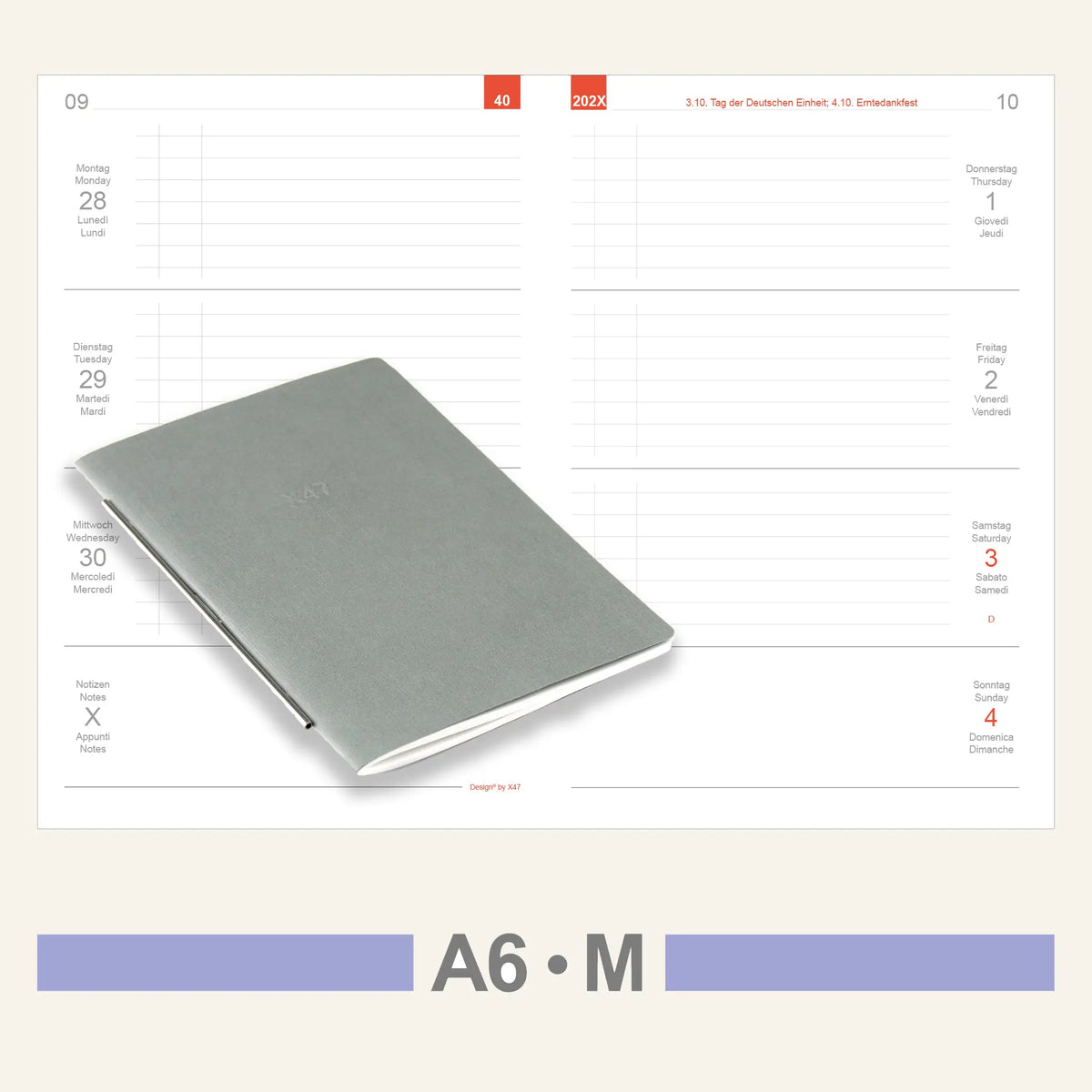A6 Einlagen - Kalender