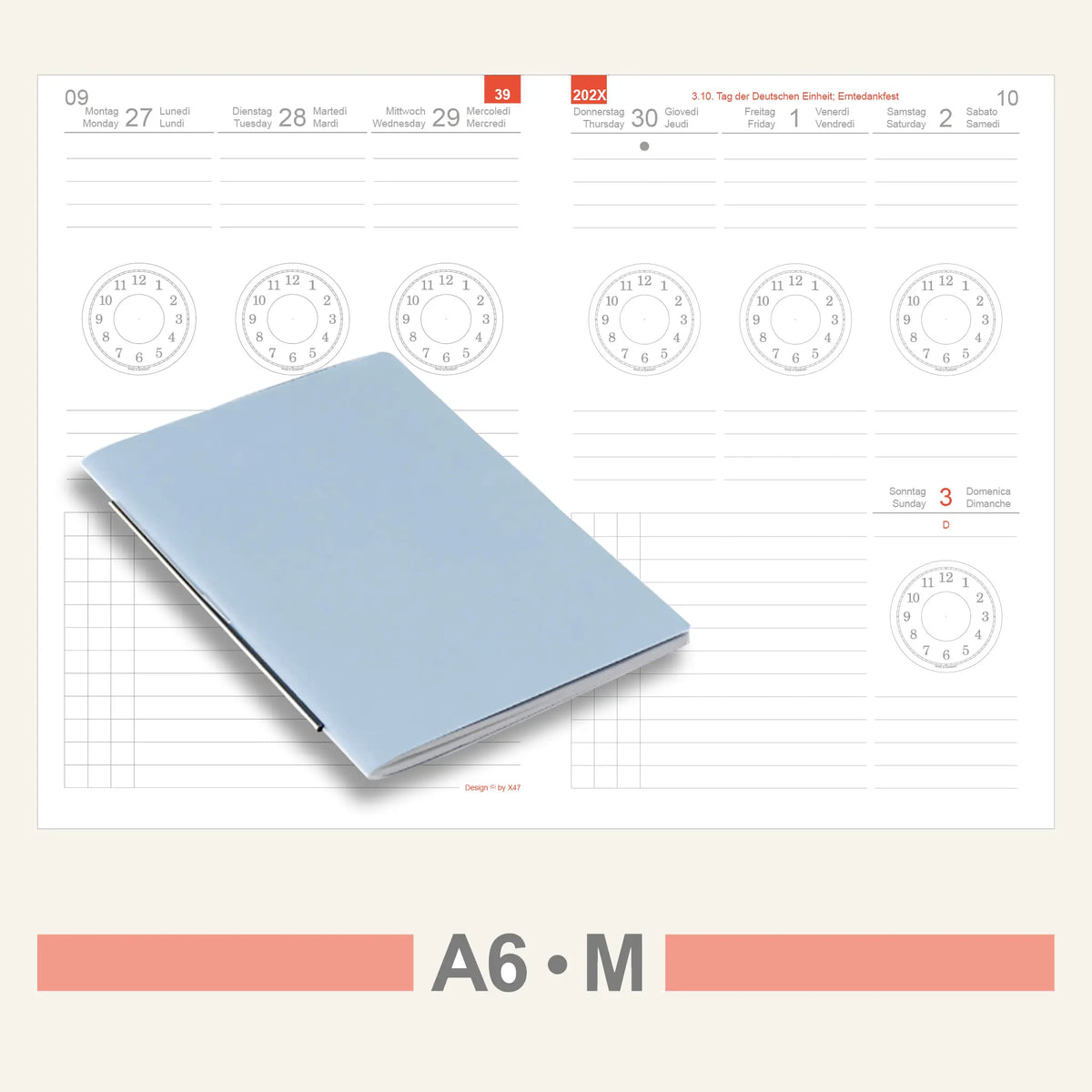 A6 Einlagen - Kalender