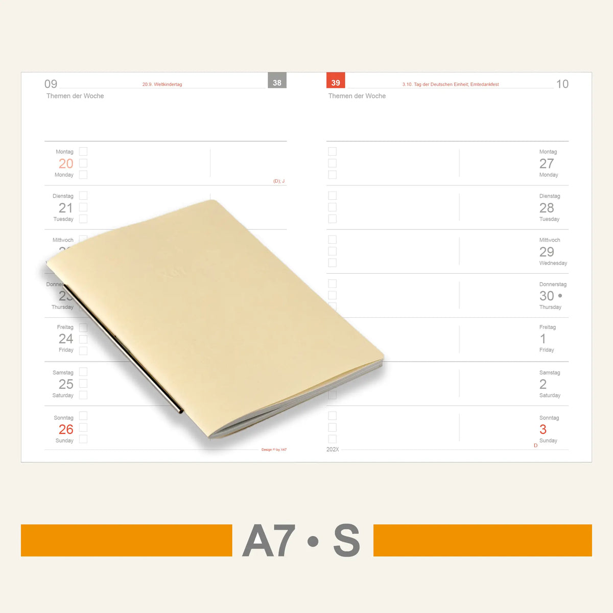 A7 Einlagen - Kalender