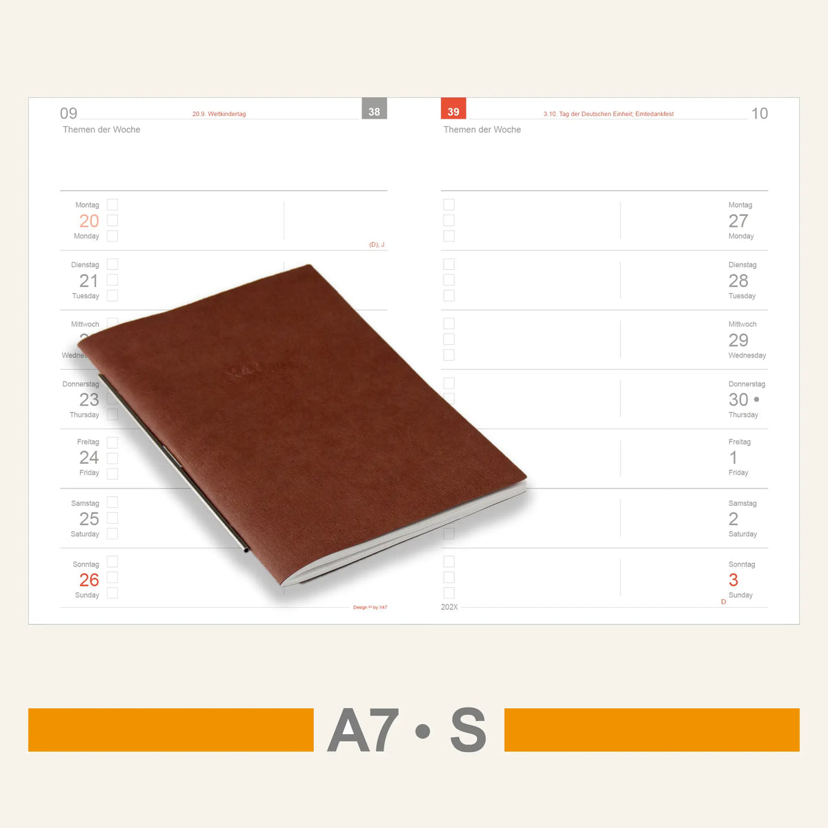 A7 Einlagen - Kalender