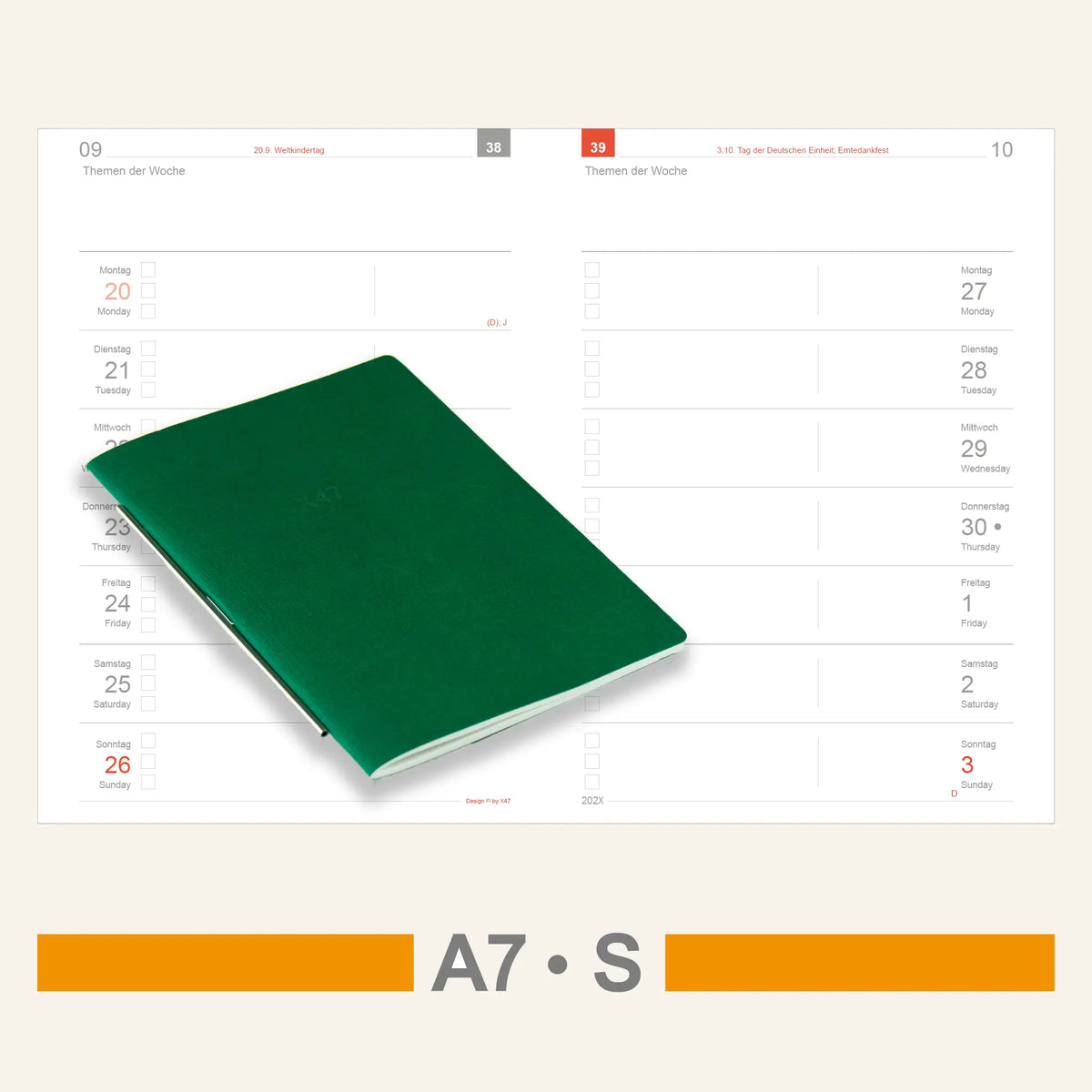 A7 Einlagen - Kalender
