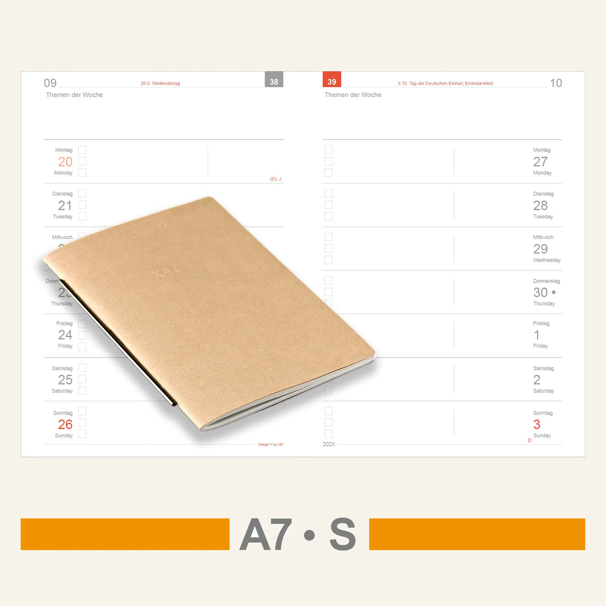 A7 Einlagen - Kalender