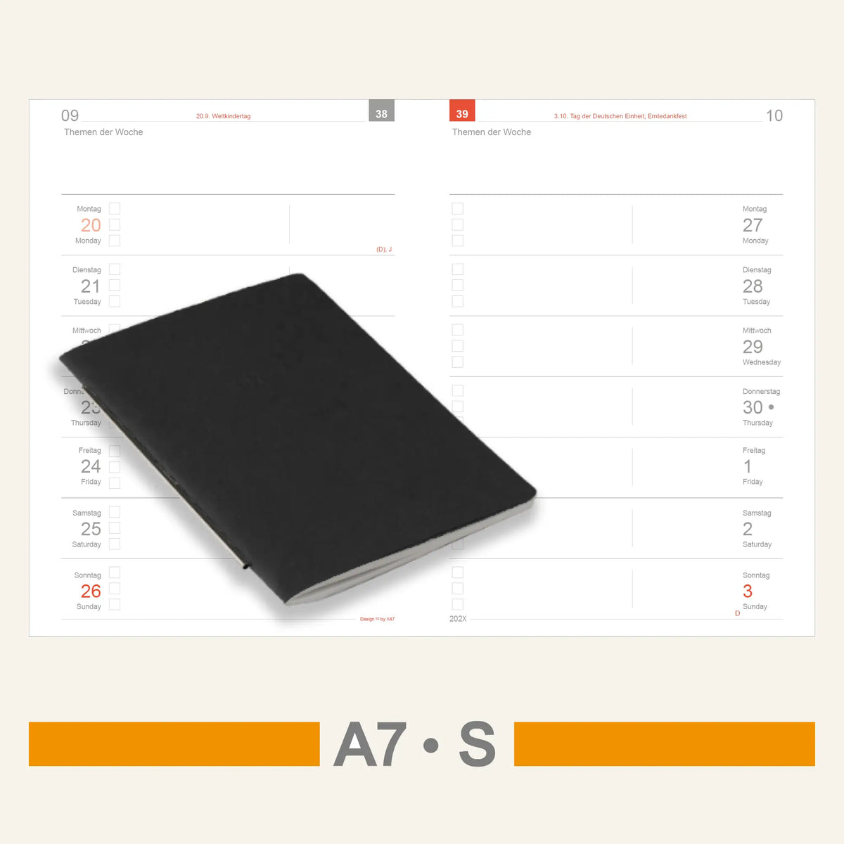 A7 Einlagen - Kalender