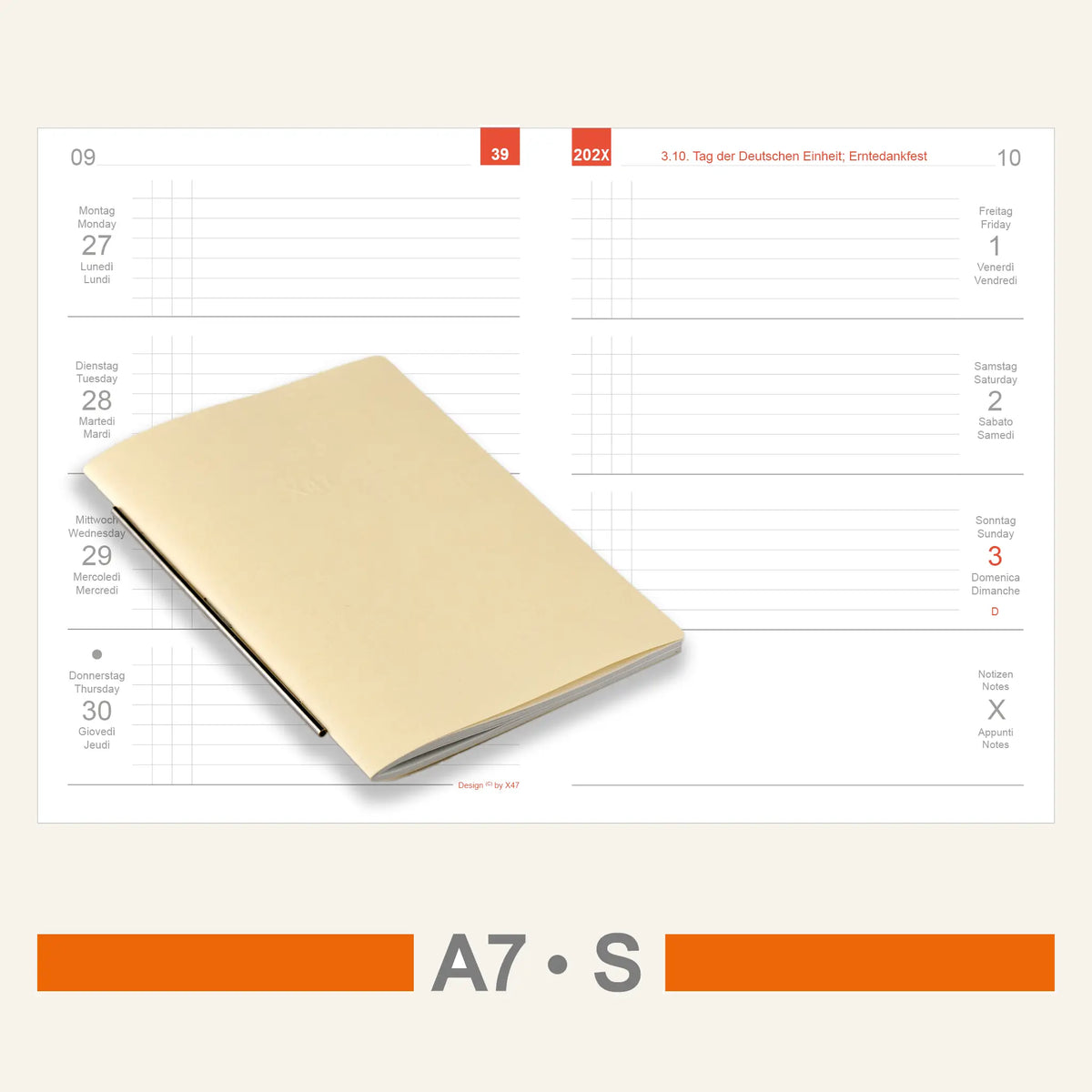 A7 Einlagen - Kalender