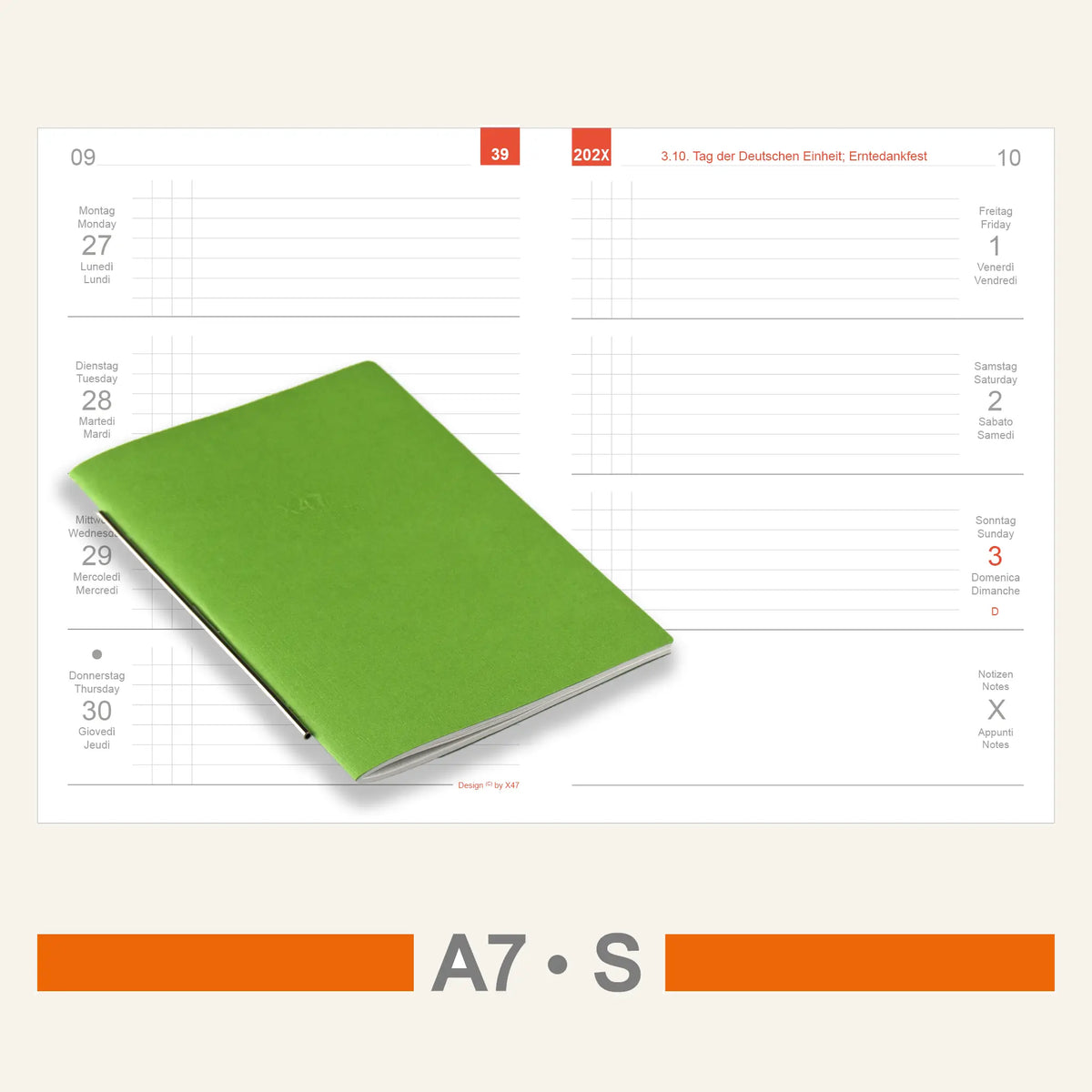 A7 Einlagen - Kalender