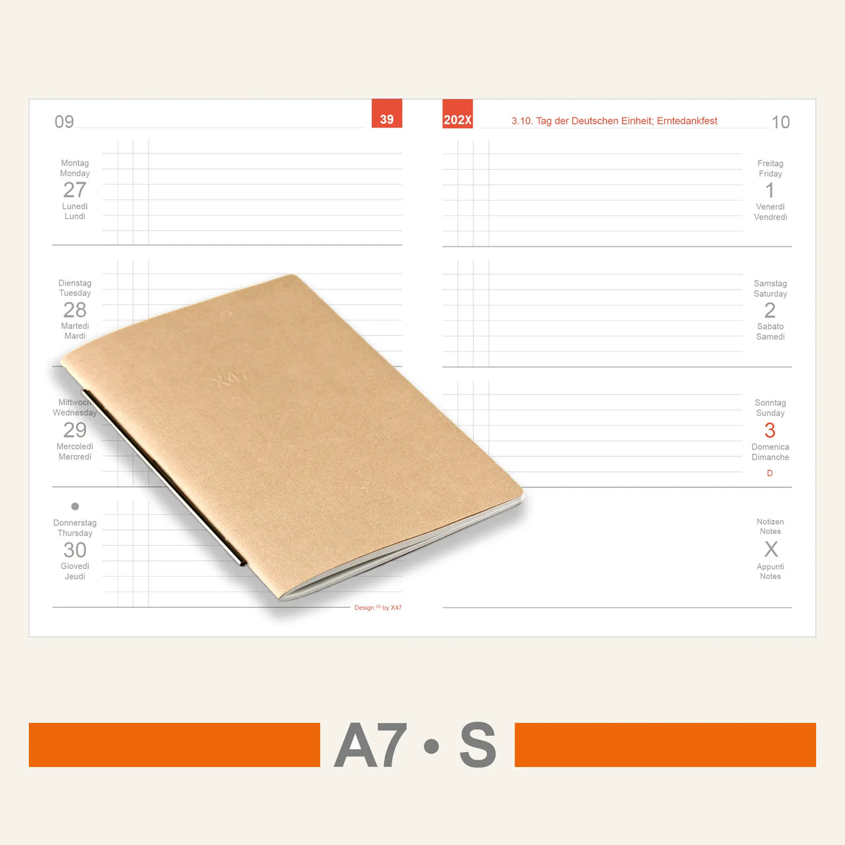 A7 Einlagen - Kalender