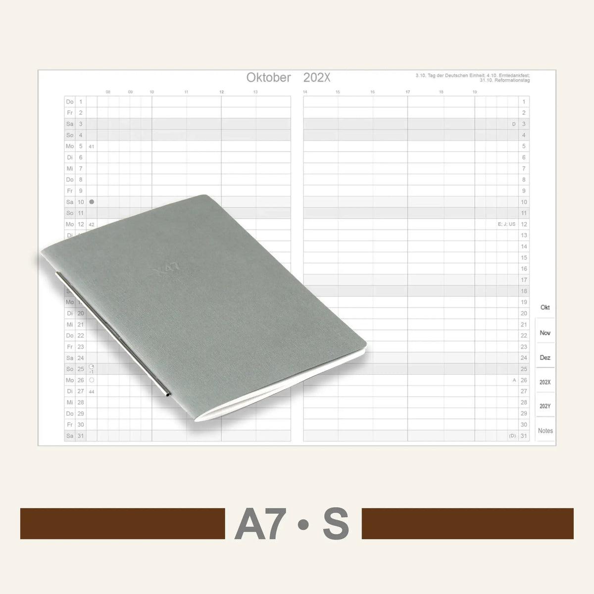 A7 Einlagen - Kalender