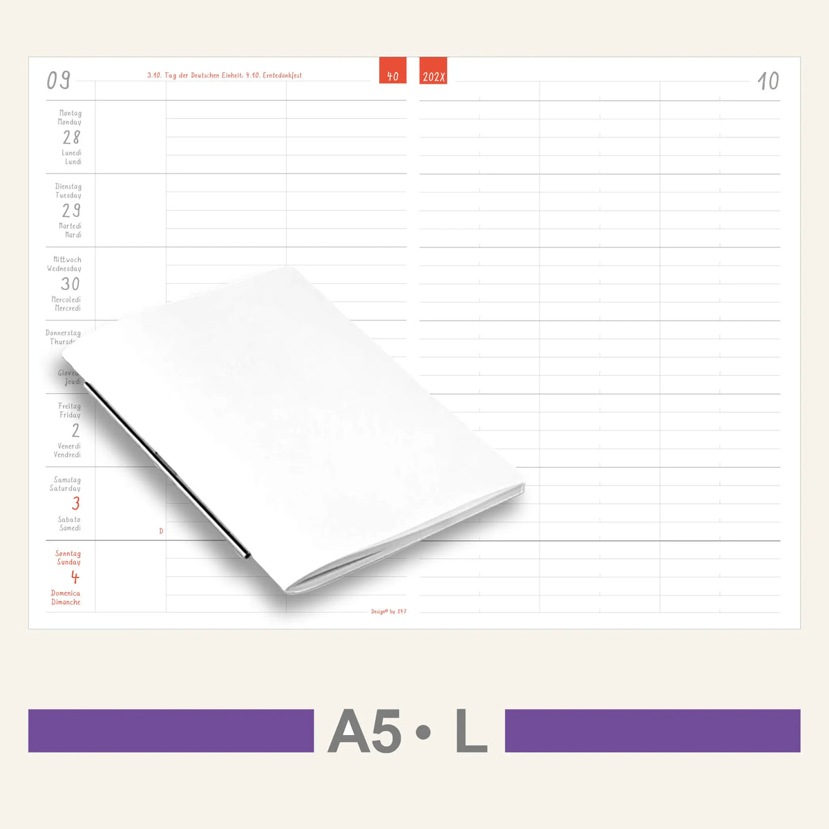 A5 Inserts - Calendar