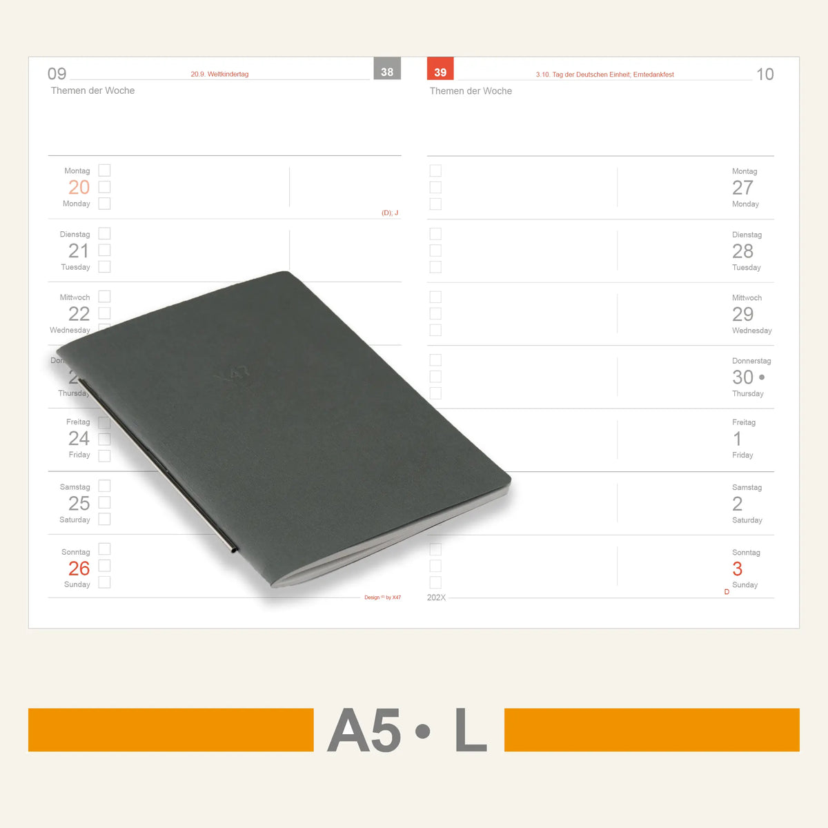A5 Inserts - Calendar