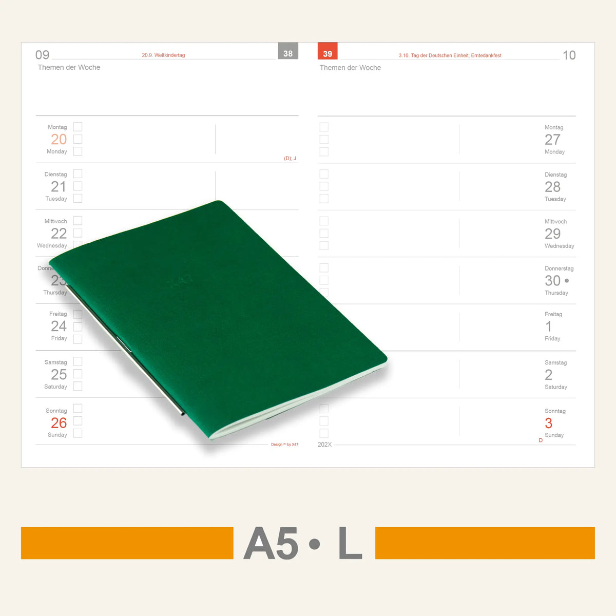 A5 Inserts - Calendar