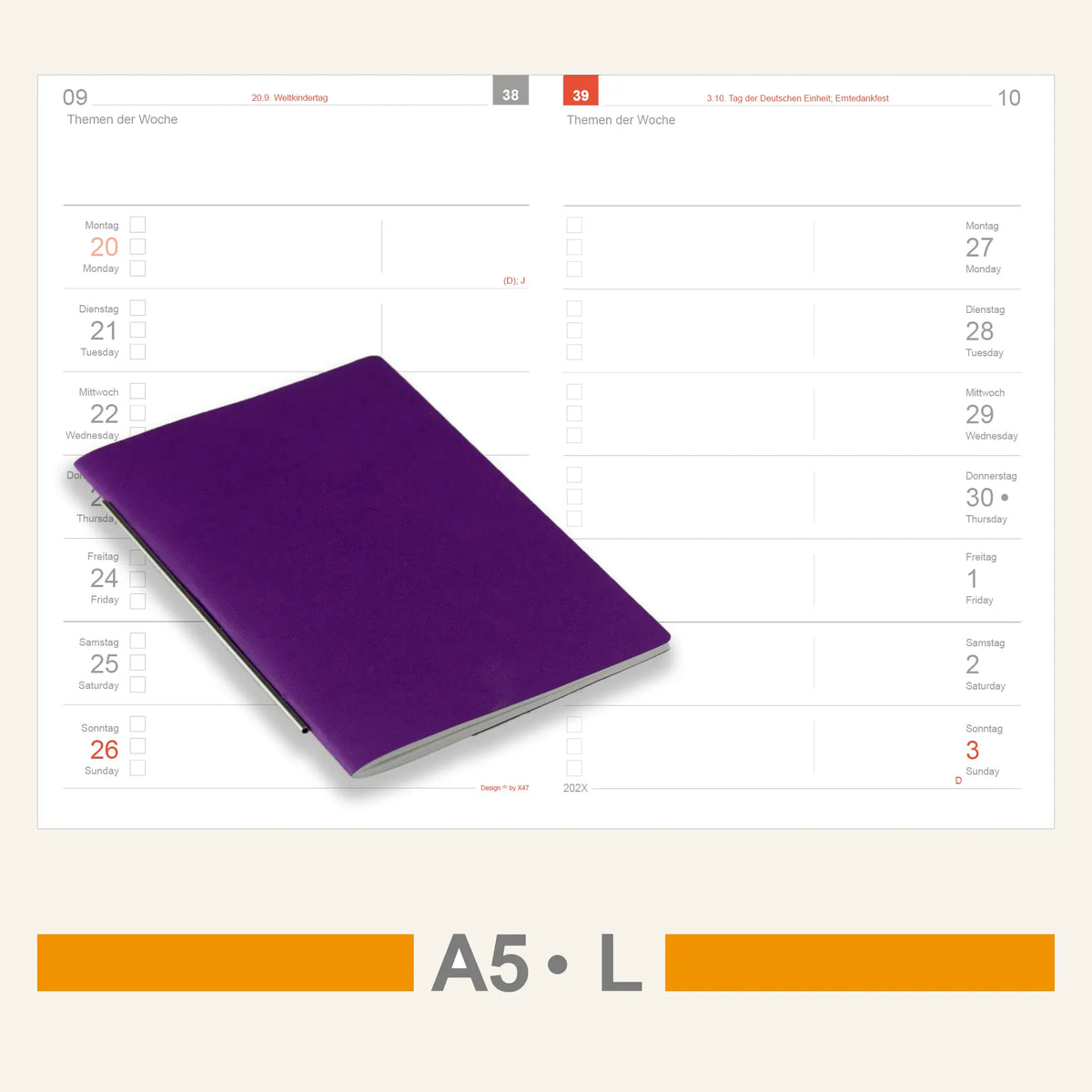 A5 Inserts - Calendar