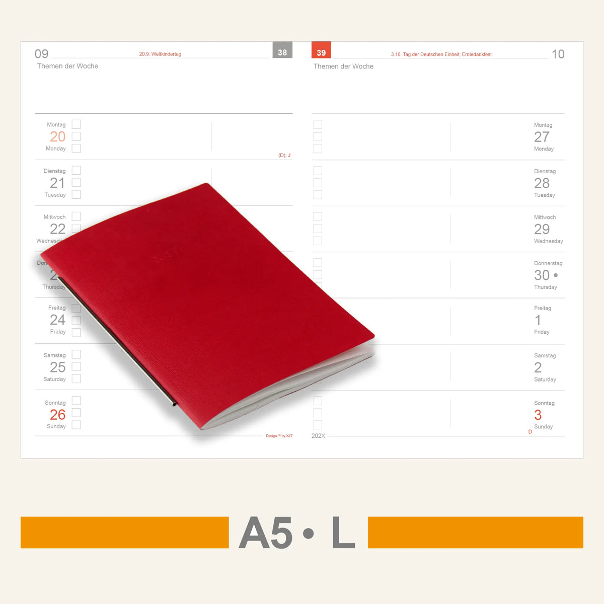 A5 Inserts - Calendar