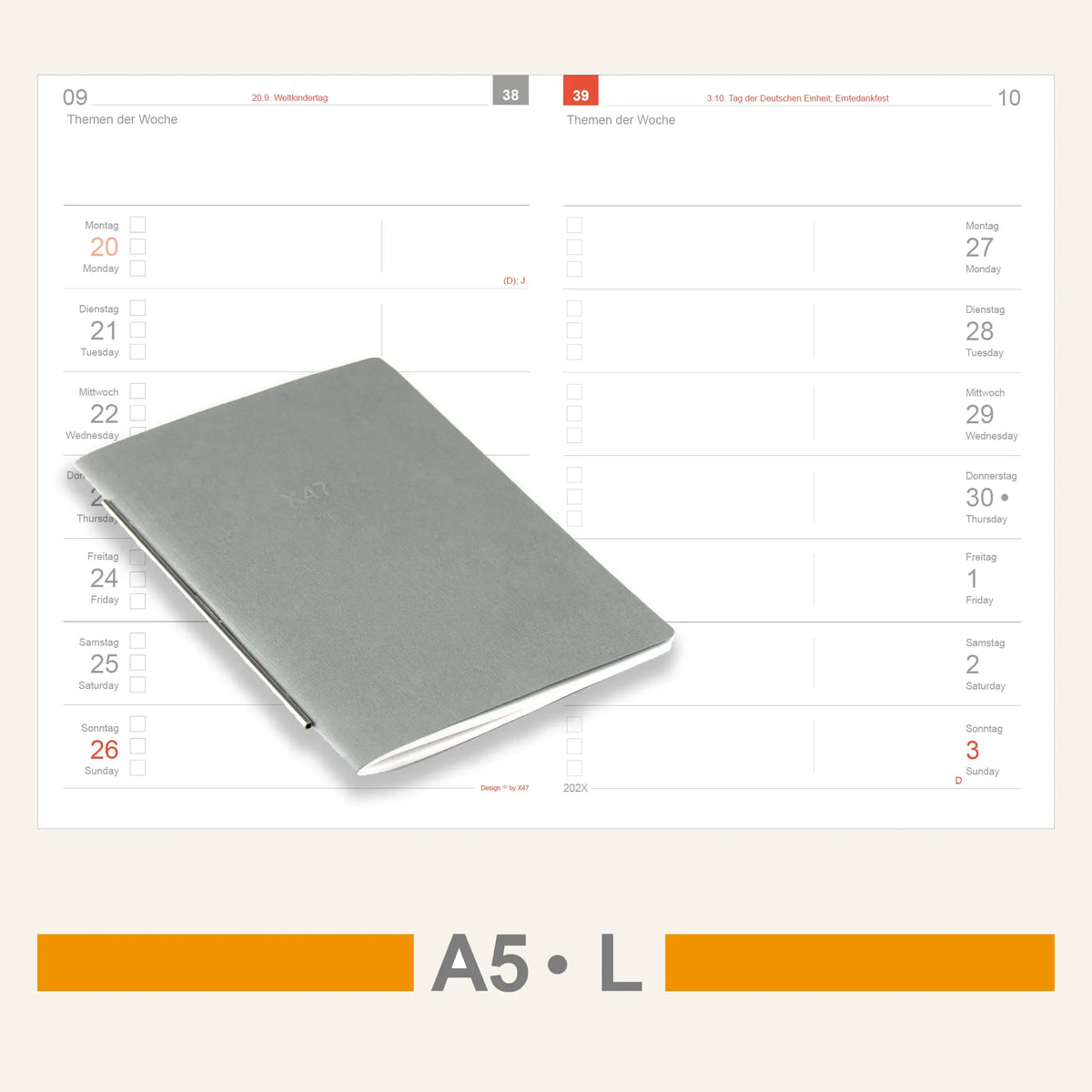 A5 Inserts - Calendar