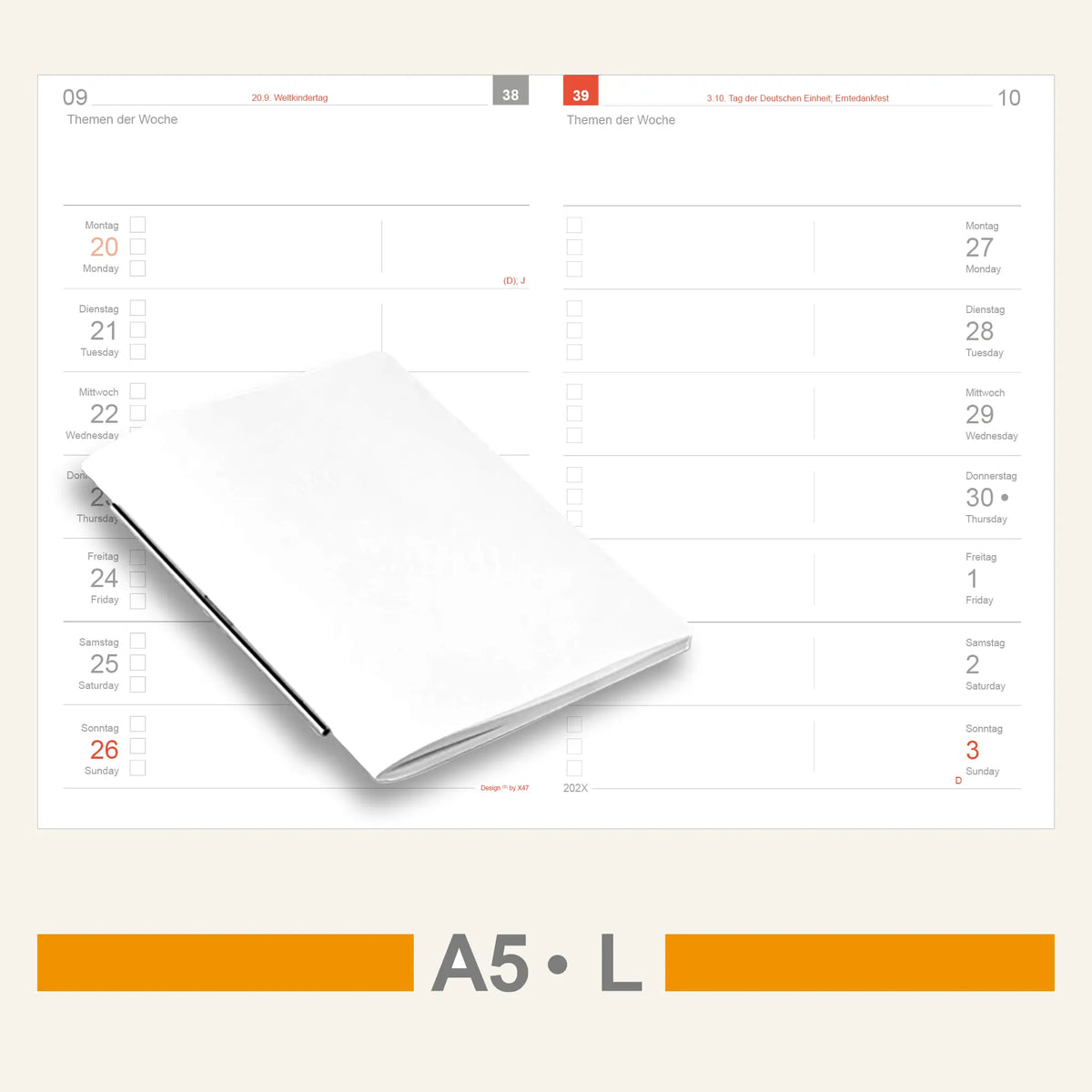 A5 Inserts - Calendar