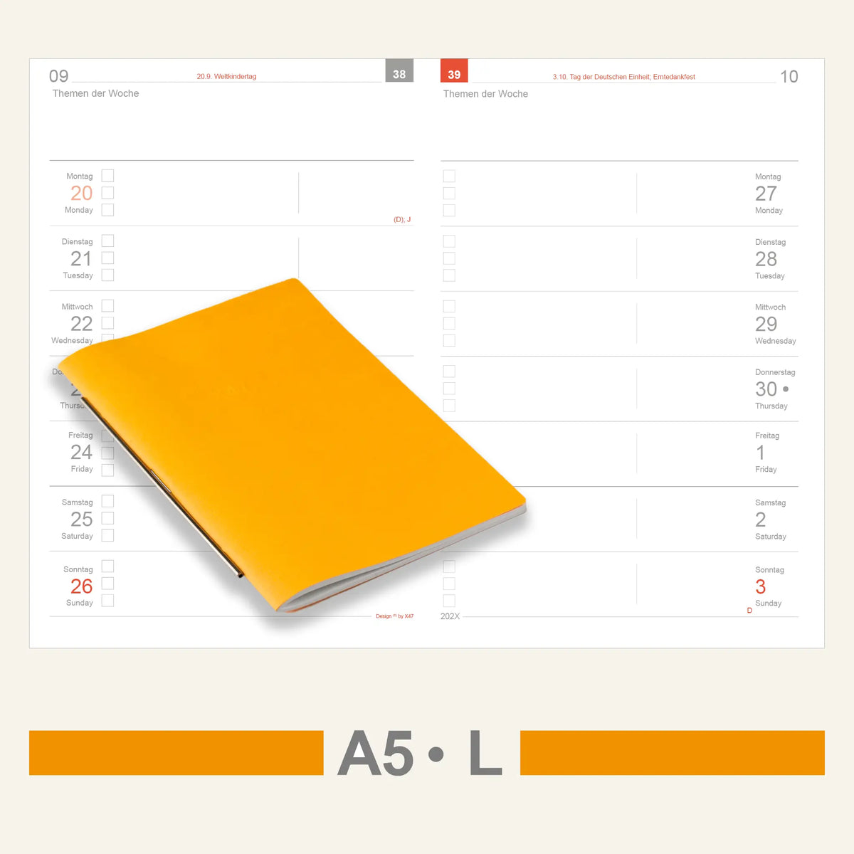 A5 Inserts - Calendar