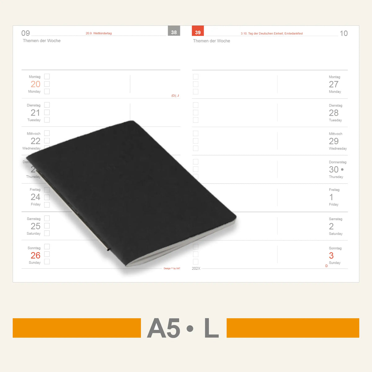 A5 Inserts - Calendar