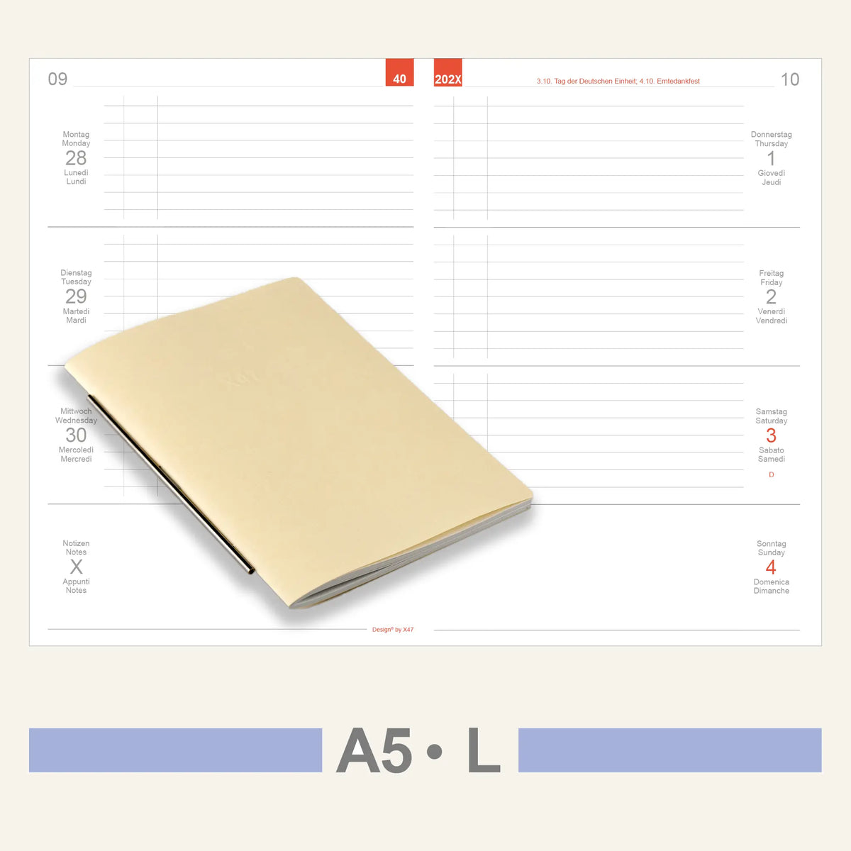 A5 Inserts - Calendar