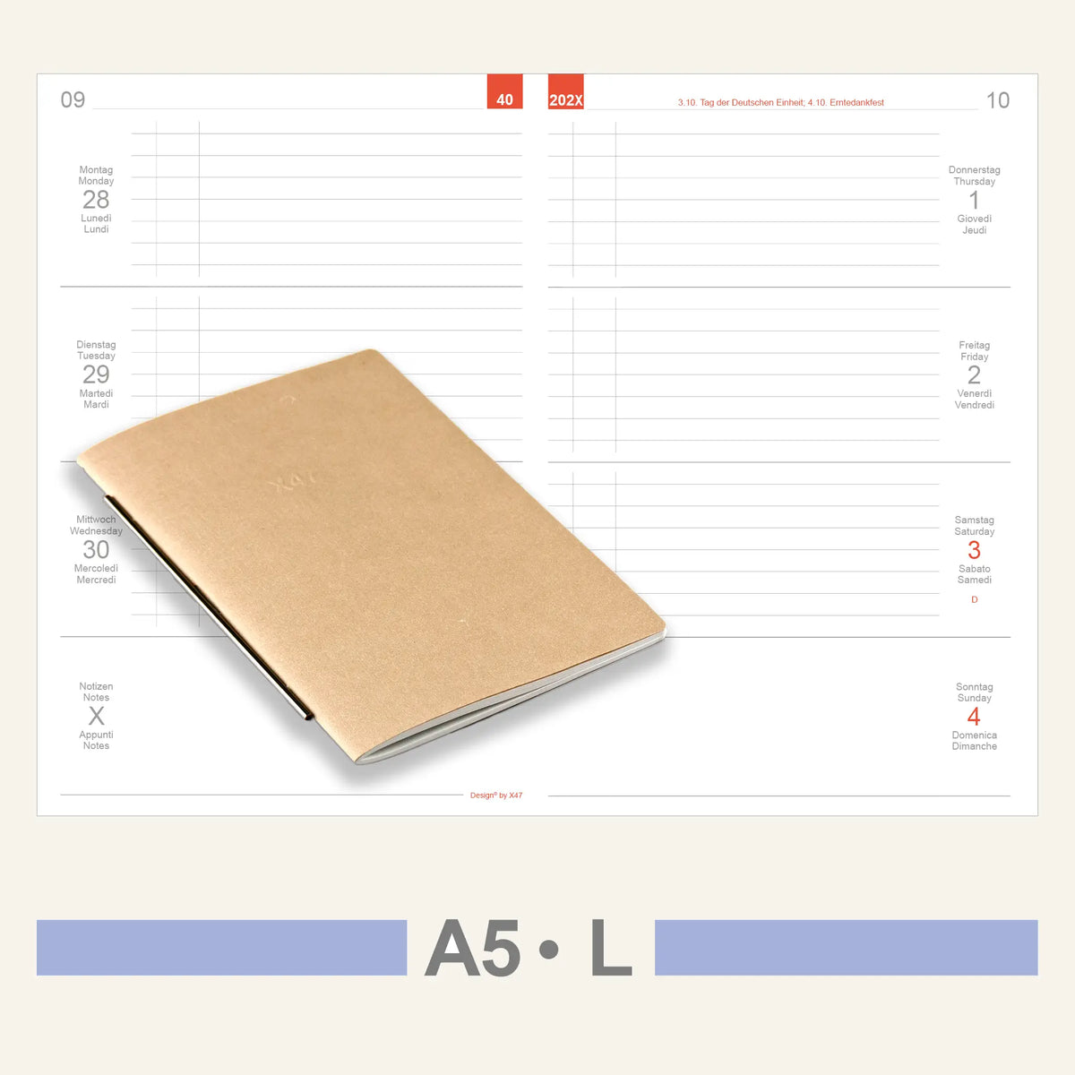 A5 Inserts - Calendar
