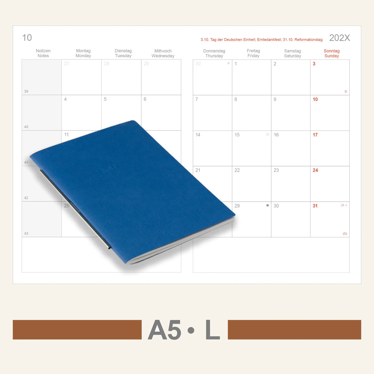 A5 Inserts - Calendar